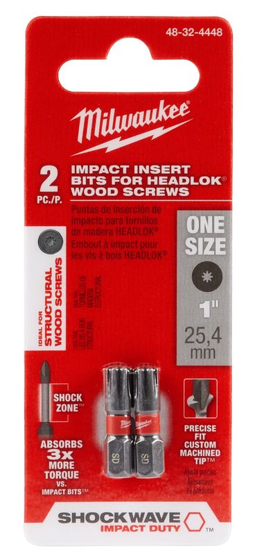 48-32-4448 2PK 1IN IMPCT BIT SPDRIV