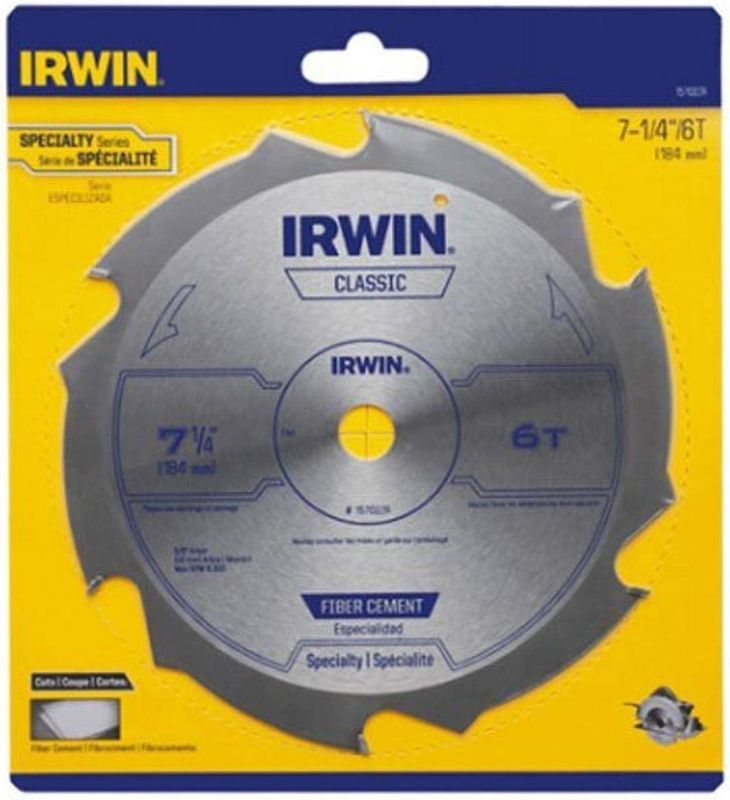 15702ZR 7-1/4&quot; 6T FIBER CEMENT IRWIN CLASSIC