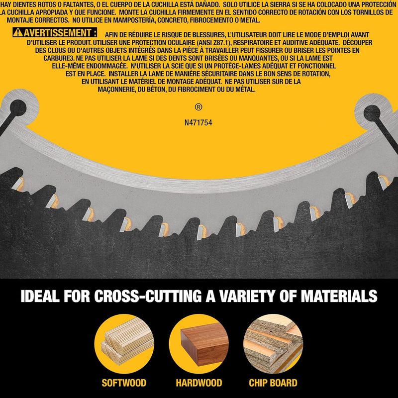 DW3106TWRC 10IN 60T SAW BLADE