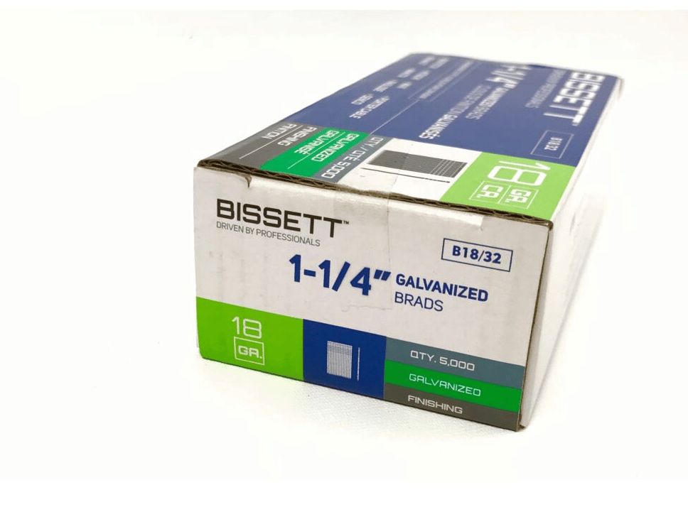 B18/32 1-1/4&quot; 18G BRAD NAIL GAL 5M