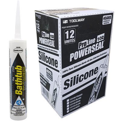 85000501 Silicone Sealant Tub &amp; Tile Clear 300ml SE1191