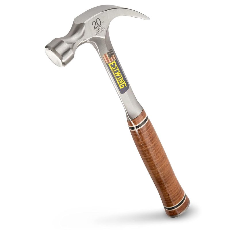 80062461 Claw Hammer Curved 20oz 13 12in Nylon Vinyl Grip Handle Estwing