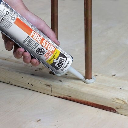 271064 FIRE STOP FIRE-RATED SILICONE SEALANT 300ML LIGHT GREY