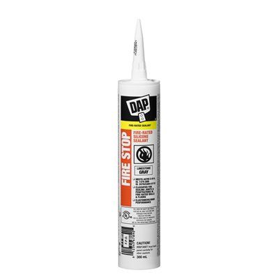 271064 FIRE STOP FIRE-RATED SILICONE SEALANT 300ML LIGHT GREY