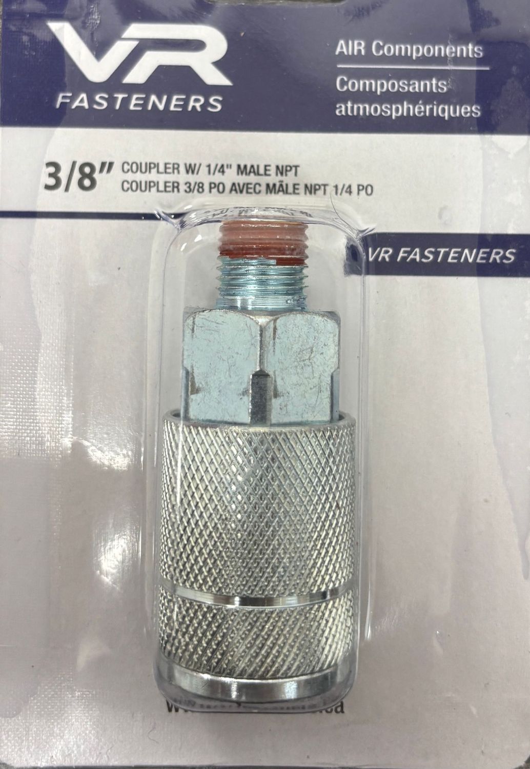 3/8 COUPLER W/ 1/4&quot; MALE NPT