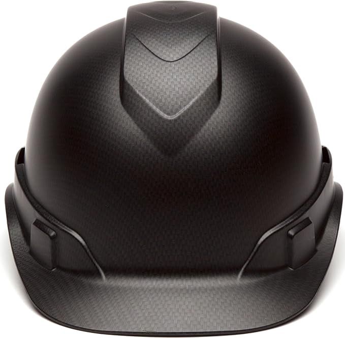 HP44117C Pyramex  Flat Black RIDGELINE CAP STYLE HARD HAT