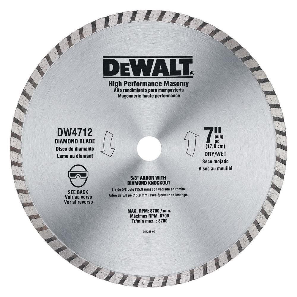 DW4712 DEWALT Diamond Blad 7-Inch