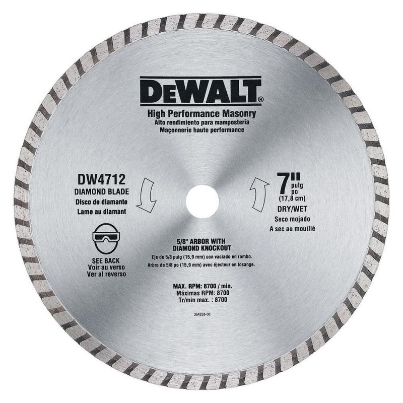 DW4712 DEWALT Diamond Blad 7-Inch
