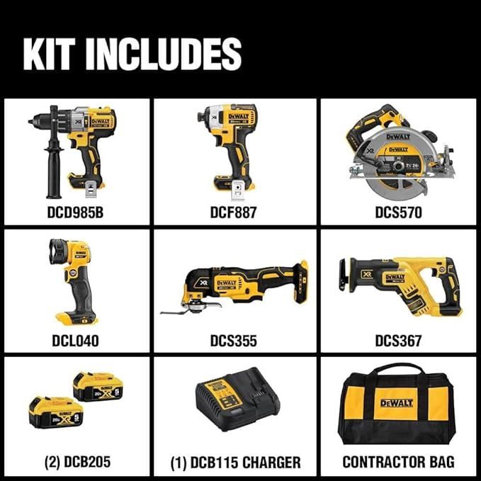 DCK694P2 20V MAX* XRÃ‚Â® 6-Tool Combo Kit