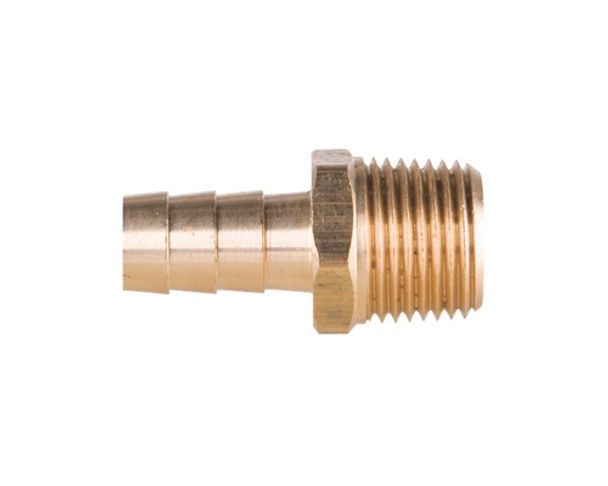 BAF-HB3814B 3/8&quot; BRASS BARB X 1/4&quot; MNPT