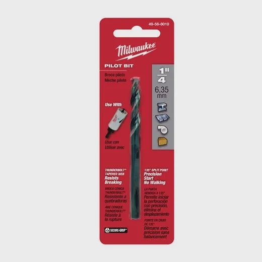 49-56-8010 1/4&quot; X 3-1/2&quot; HSS PILOT BIT