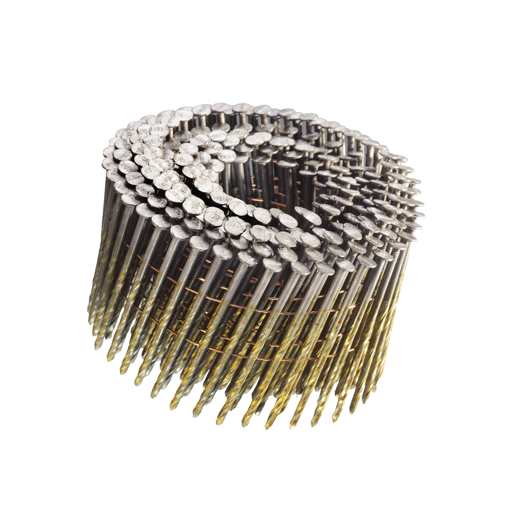 30121 2-1/4&quot;Brite Screw Wire Coil Nails