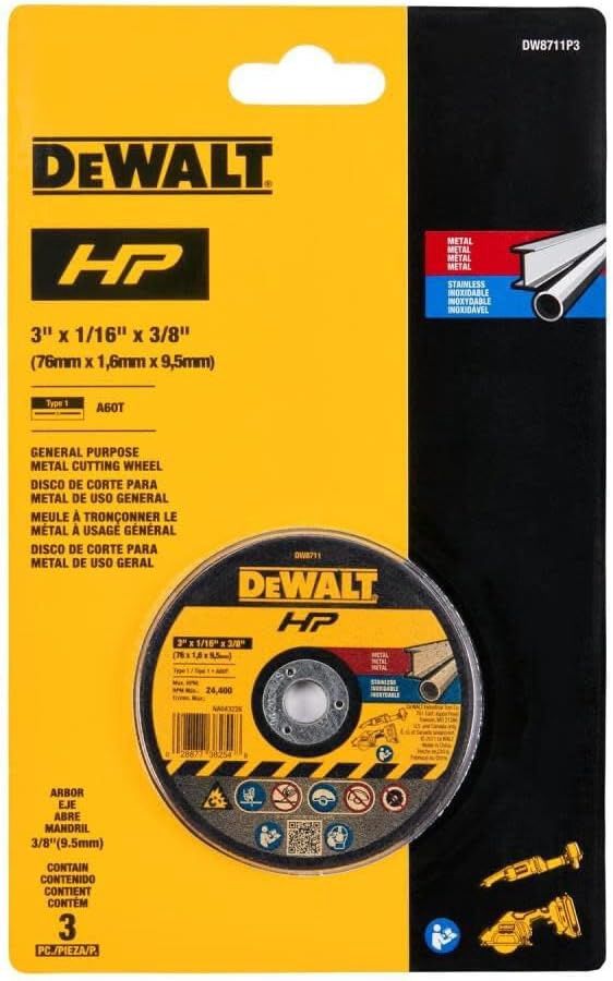 DEWALT 3 in. Bonded Cutting Wheel (3 PK)