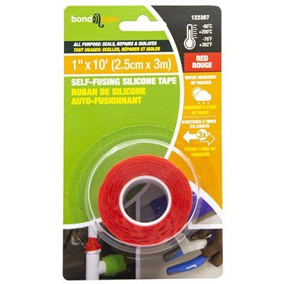 122307 Self-Fusing Silicone Tape 2.5cm x 3m Red