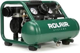 JC10PLUS Rolair QUIET SERIES OILLESS 1 HP 115 V DD COMP, 1725 RPM W/ROLL CAGE DESIGN