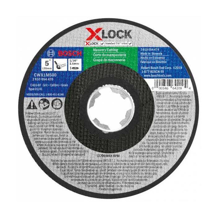 CWX1M500 Masonry Cut T1 5&quot;x1/16&quot;