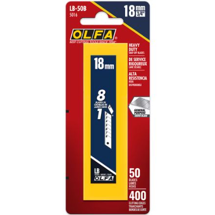 LB-50 18MM HD BLADES 50/PACK
