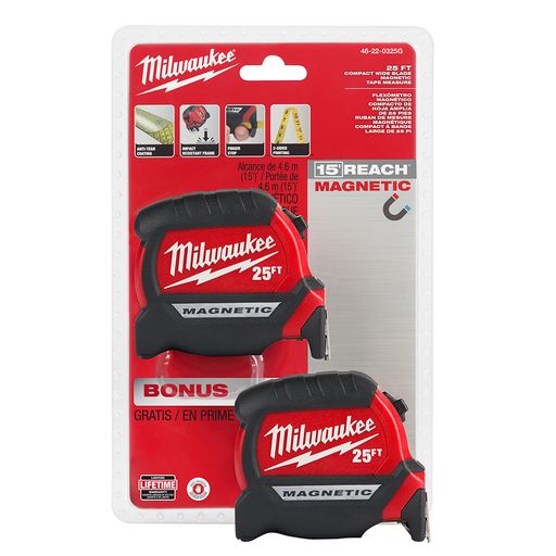 48-22-0325G 25&#39; COMPACT MAG TAPE BOGO - 12&#39; SO