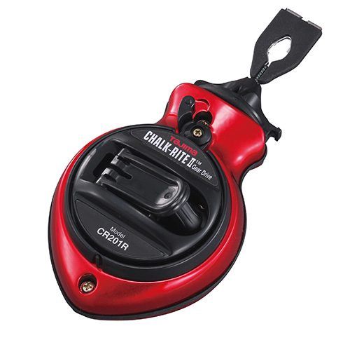 CR201R-PR Chalk-Rite II Extra Bold, 1 mm chalk snap-line, black Snap Line Dye, metallic red