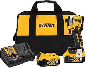 DEWALT Atomic 20V MAX* 1/4 in. Brushless Cordless 3-Speed Impact Driver Kit