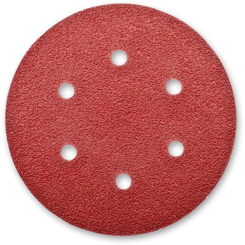 SR6R120 6&quot; Sand Disc, 6-H, 120 Grt (5pk)