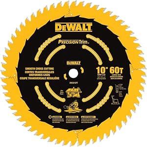 DW3215PT 10&quot; 60T Precision Trim Blade
