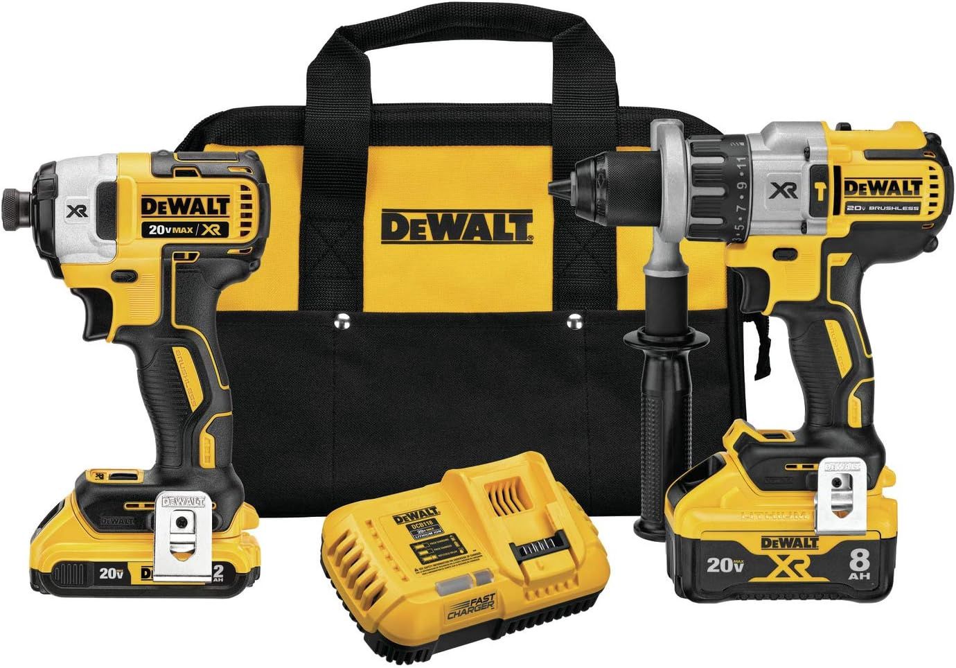 DEW-DCK299P2 DeWalt 20V MAX XR Hammerdrill / Impact Driver Combo Kit +Free Tool or Battery