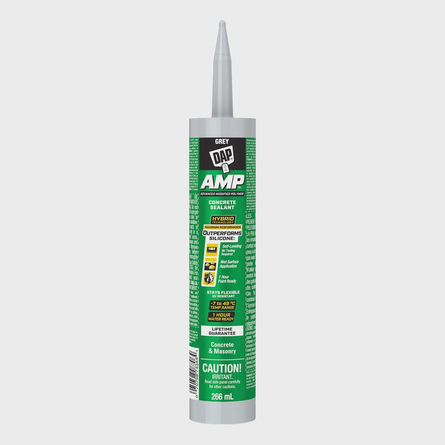 DAP AMP Self-Leveling Concrete &amp; Masonry Sealant- Grey 266ml