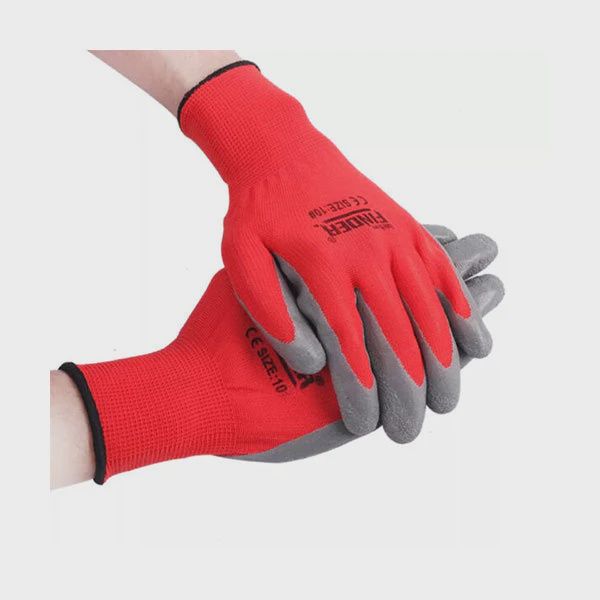 N2001L 13 Gauge Red Brushed -Black Latex Size L