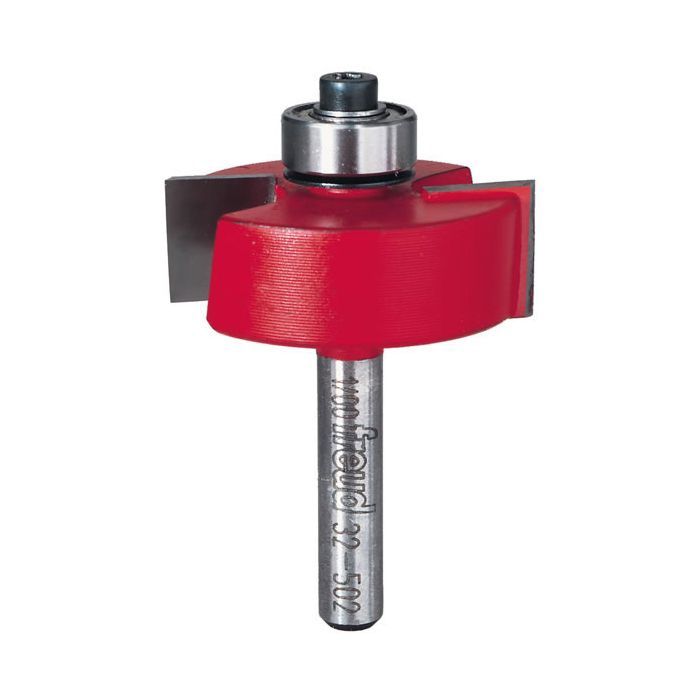 32-502 1-3/8&quot; X 1/2&quot; RABBETING ROUTER BIT W/BEARING - 1/4&quot; SHANK