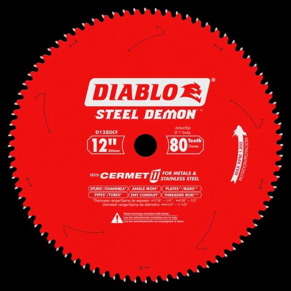D1280CF DB 12X80T CERMET METAL