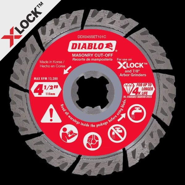 DMADS1000 10 in. Diamond Segmented Cut-Off Discs for Masonry