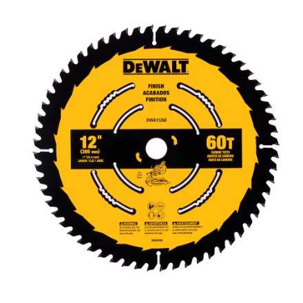 DWA11260 DEWALT 12 IN 60T SAW BLADE