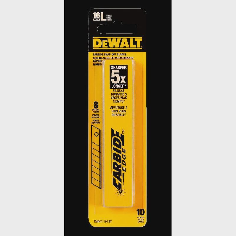 DWHT11918T SNAPOFF BLADES 18MM