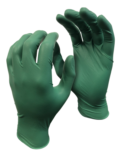 5559PFM Green Monkey Biodegradable Nitrile Disposable Gloves Ã¢â‚¬â€œ 4 mil(100pcs) Ã¢â‚¬â€œ Green M