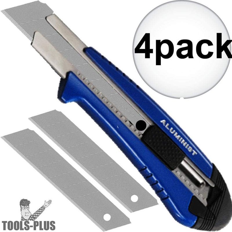 AC-700B Rock Hard Aluminist, auto lock blade lock, 3 x Rock Hard Blade, blue
