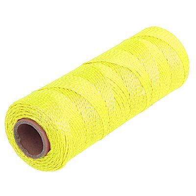 G06994 Braided Mason&#39;s Line Florescent Yellow 500 ft
