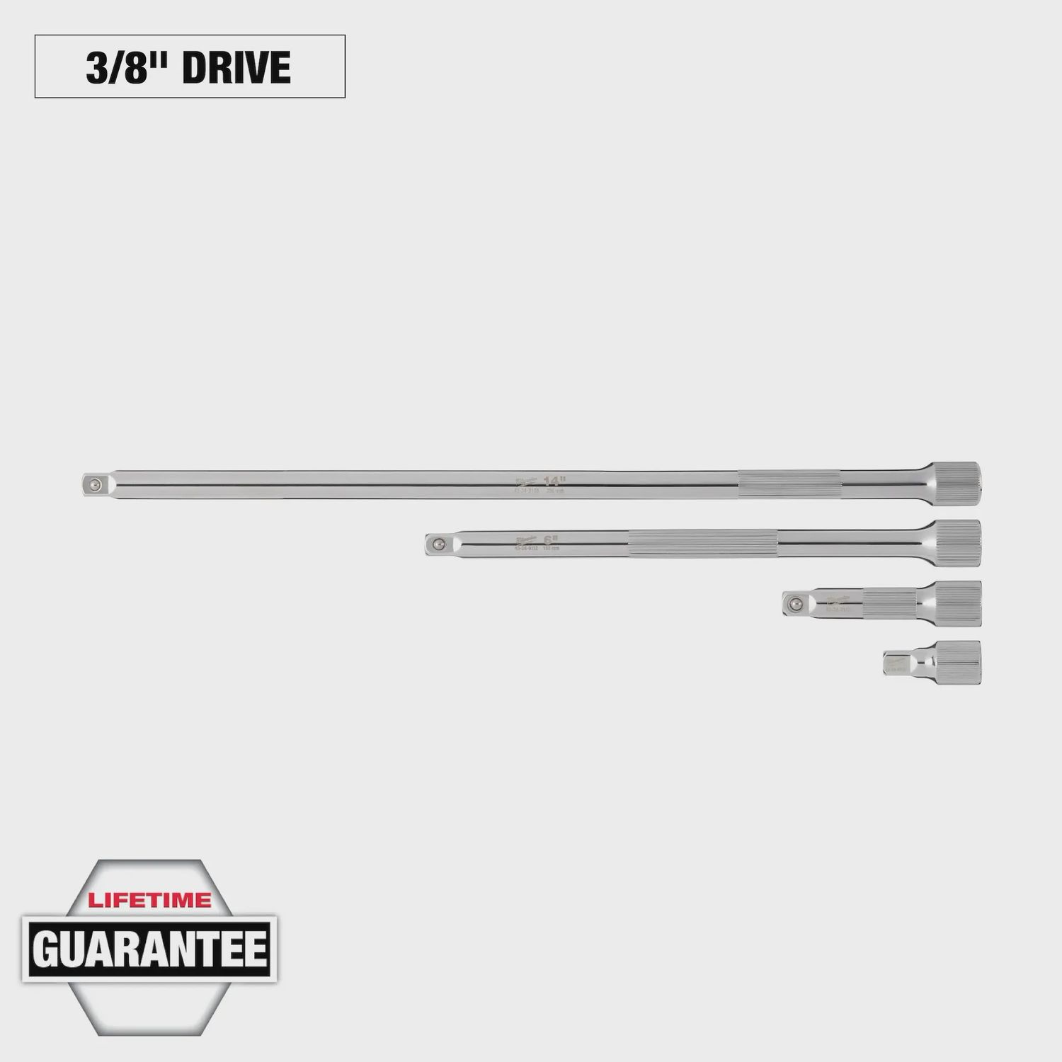 4pc 3/8” Drive Extension Set