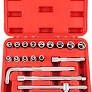 245 1/2&quot; Dr. 18 PCS Hex Socket Set, Steel