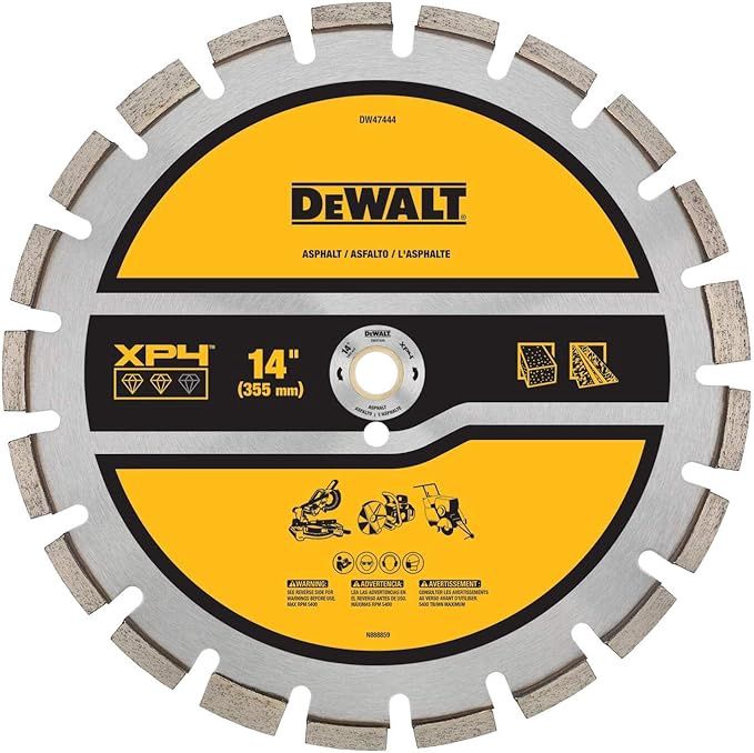DW47444 XP4 Asphalt Segmented Diamond Blades