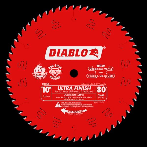 D1080X DB 10 X 80T ULTRA FINISH