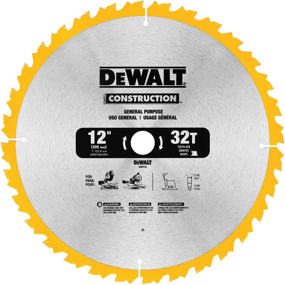 DW3123 12IN 32T SAW BLADE