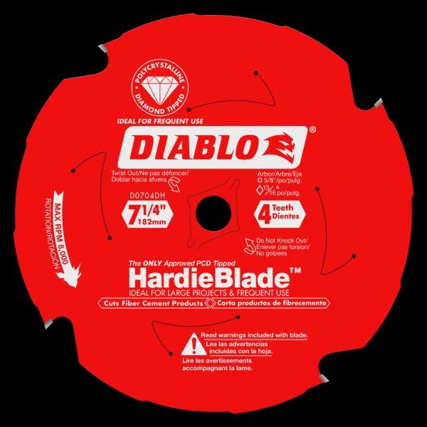 D0704DHA DB 7.25X4 PCD FIBCMNT