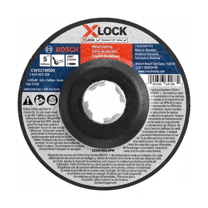CWX27M500 Metal Cut T27 5&quot;x.098&quot;