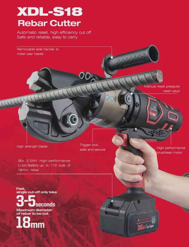 TAIMA CORDLESS REBAR CUTTER XDL-S18
