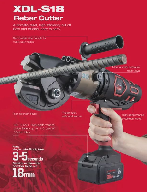 TAIMA CORDLESS REBAR CUTTER XDL-S18