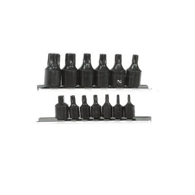 710843 15PC Torx Bit Impact Socket Set 1/4in &amp; 3/8in D