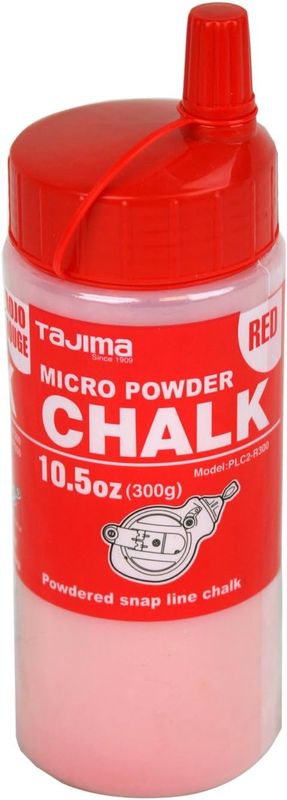 PLC2-R300 Micro Chalk, ultra-fine chalk, red, easy-fill nozzle, 300g / 10.5 oz.