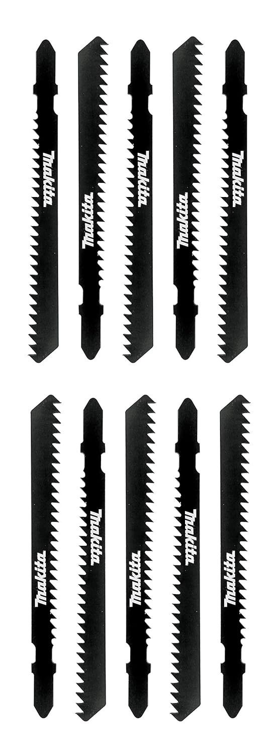 T10C 10 pc. Laminate/Wood/Metal T-Shank Jig Saw Blade Set