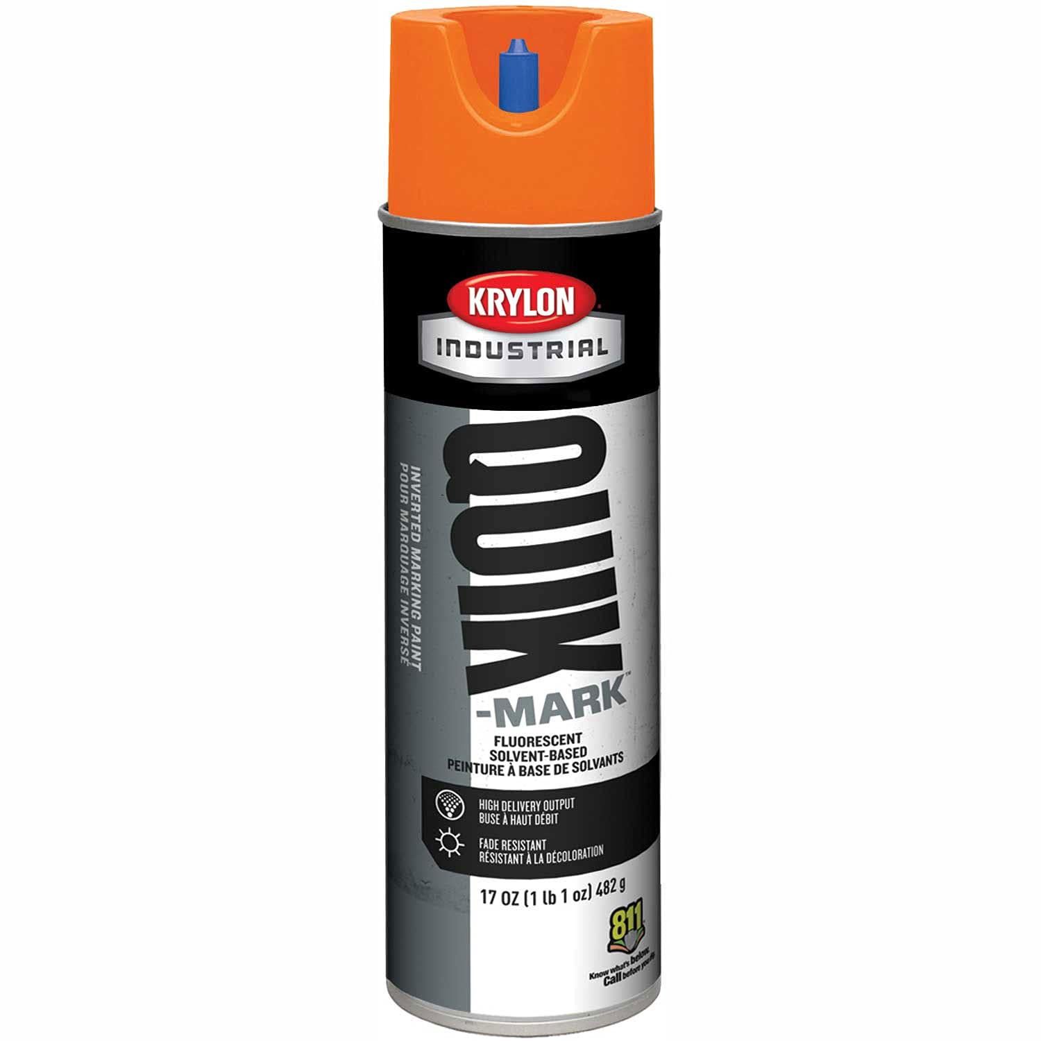 85093702 Inverted Marking Paint Solvent-Based 482g Fluorescent Orange
